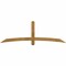 Ekena Millwork Bellingham Rough Sawn Timber Gable Bracket, Western Red Cedar, 84"W x 28"H x 4"D x 4"F, 8/12 Pitch GBW084X28X0404BEL00RWR - alternate 1